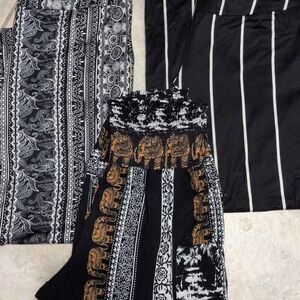 Woman's size M stretchy work pants bohemian bohochic